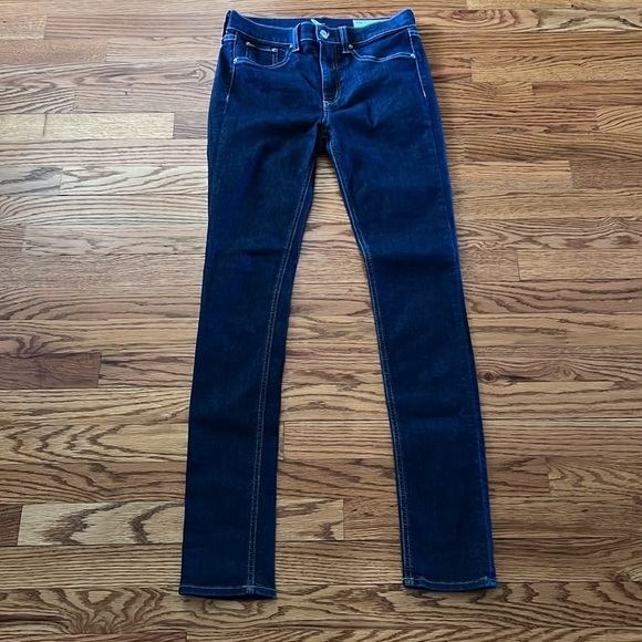 Rag & Bone Dark Wash 10" High Rise Skinny Jeans - Picture 7 of 7
